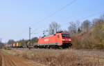 152 042 mit Containern bei Reichenbach/Fils am 24.3.2012