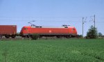 DB 152 149 hat soeben den Grenzbahnhof Padborg in Dnemark verlassen und befindet sich jetzt auf dem Weg nach Maschen.