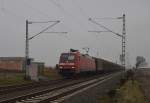 Sonntagsdienst hat auch die 152 169-9 mit Schiebewandwagen am Hacken. Allerheiligen am 6.1.2013