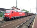 BR 152 074-1 der Railion wartet am 10.8.2006 in Eisenach auf Hp1.