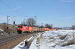 152 057 (91 80 6152 057-6 D-DB) mit Containerzug am 02.03.2013 bei Plling