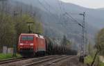 152 081-6 mit dem GC 61760 (Villingen(Schwarzw)-Karlsruhe Raffinerie) bei Gutach 23.4.13 