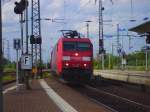 Fernlicht gebende 152 113 fhrt am 21.6.06 durch Worms Hbf.