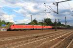 189 056-1 + 185 205-2 + 152 093-3 mit einem GZ in HH-Harburg, aufgenommen am 31.7.13.