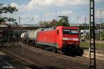 152 054-3 zog einen tankzug am 25.04.14 durch hh-harburg
