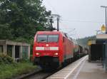 152 012-1 zieht am 29.Mai 2014 einen gemischten Güterzug durch Stockheim(Oberfr) in Richtung Saalfeld.