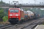 152 065-9 mit einem Gemischten Güterzug am 24.07.14 in Ostbevern.