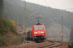 152 079-0 DB Schenker im Frankenwald bei Steinbach am 14.11.2014.