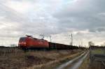 152 103 mit Gterzug bei Hattenhofen (11.01.2007)