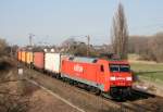 152 055 mit KT 50139 (Maschen Rbf–Regensburg Ost) am 23.03.2012 zwischen Banteln und Godenau