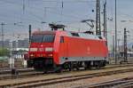 Lok 152 107-9 durchfährt den Badischen Bahnhof.