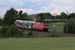 Gemischter Güterzug in Ruppertsgrün am 23.06.2015 mit der 152 117-8.