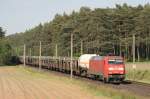 152 106 mit EZ 51455 (Maschen Rbf–Seelze Rbf) am 16.05.2014 zwischen Maschen Rbf und Jesteburg