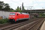 Durchfahrt am 13.08.2014 von 152 089-9 als Tfzf in Hamburg Harburg gen Maschen.