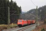 152 161-6 DBSR bei Steinbach im Frankenwald am 03.12.2015.