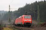 152 041-0 DBSR bei Steinbach im Frankenwald am 03.12.2015.