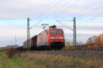 152 105-3 DB Schenker bei Lichtenfels am 10.11.2015.