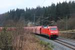 152 122-8 DBSR bei Steinbach im Frankenwald am 03.12.2015.