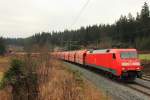 152 122-8 DBSR bei Steinbach im Frankenwald am 03.12.2015.