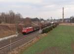 152 190-5 zu sehen am 18.02.16 mit einem Frankenwaldumleiter in Mehltheuer.