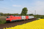 152 086-5 mit einem Containerzug bei Burgstemmen 6.5.16