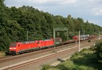 152 003 mit EZ 51160 (Seelze Rbf–Maschen Rbf) am 16.08.2016 zwischen Radbruch und Winsen (Luhe)