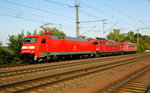 Am 07.09.2016  die 152 156-6 und die 155 253-8 und die 155 134-0 von DB Schenker in Niederndodeleben . 