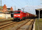 Am 22.09.2016 kam die 152 096-4 von der DB Cargo aus Richtung Magdeburg nach Stendal und fuhr weiter in Richtung Wittenberge .
