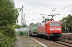 152 170 mit einem Güterzug am 6. Oktober in Mainz-Bischofsheim.