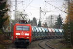 152 106-1 DB kommt mit einem Kalkleerzug aus Hagen(D) nach Marche-les-Dames(B) nd kommt Richtung Mönchengladbach-Hbf,Rheydt-Hbf,Wickrath,Beckrath,Herrath und fährt durch Erkelenz in Richtung