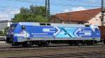 152 134 mit Containerzug am 17.06.12 in Fulda