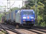 152 137-6 mit dem  LKW-Walter -Zug in Fahrtrichtung Seelze. Aufgenommen am 08.09.2012 in Hannover Linden-Fischerhof.