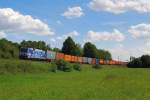 152 135 (Albatros) mit Containerzug bei Himmelstadt [04.08.2012]