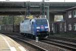 152 135-0 der TFG fuhr lz am 26.10.13 durch hh-harburg 