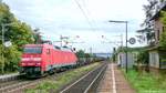 152 170 zog am 12.8.09 einen Güterzug durch Himmelstadt gen Norden.