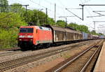 Am 18.05.2017 kam die 152 004-8 von der DB Cargo Deutschland AG , aus Richtung Magdeburg nach Niederndodeleben und fuhr weiter in Richtung Braunschweig .