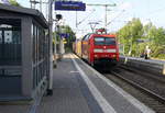 152 155-8 DB kommt mit einem Auto-Logistikzug aus Braunschweig-Rbf(D) nach Ruisbroek(B) und kommt aus Richtung Mönchengladbach-Hbf,Rheydt-Hbf,Wickrath,Beckrath,Herrath und fährt durch