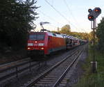 152 092-3 DB kommt als Umleiter mit einem Audi-VW-Zug aus Osnabrück nach Kortenberg-Goederen(B) und  kommt aus