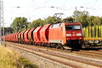 Am 04.09.2018 kam die 152 116-0 von DB Cargo Deutschland AG, aus Richtung Wittenberge nach Borstel und fuhr weiter nach Stendal .