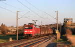 152 147-5 mit dem GK 48697 (Schaffhausen PB-Duisburg-Ruhrort Hafen) bei Mühlhausen 5.4.20