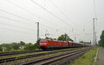 152 003 führte zusammen mit ihrer Schwester 152 031 am 01.07.20 einen Kohlezug durch Saarmund Richtung Potsdam.