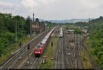 Gemischter Gz mit 152 012-1 (Siemens ES64F) durchfährt den Bahnhof Eichenberg auf Gleis 3 Richtung Bebra.

🧰 DB Cargo
🚩 Bahnstrecke Frankfurt–Göttingen (KBS 613)
🕓 10.7.2021 | 11:38 Uhr