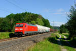 152 020 DB Cargo mit der Plattlinger Übergabe bei Postbauer-Heng Richtung Nürnberg Rbf, 25.06.2020
