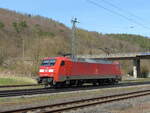 DB 152 081-6 als Tfzf Richtung Fulda, am 11.04.2022 in Mecklar.