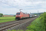 152 051-9 mit einem gemischten Güterzug bei Stockheim am 18.05.2022