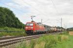 152 108 mit KLV-Zug durchfährt Ebersbach/Fils in Ri.Kornwestheim am 23.6.2011