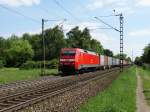 DB Schenker Rail 152 030-3 mit Containerzug am 04.05.14 bei Hanau West