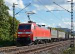 152 021-2 vor Güterzug durch Bonn-Beuel - 14.10.2014