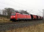 Am 13.02.2015 kam die 152 070-9 von der DB aus Richtung Stendal und fuhr nach Wittenberge .