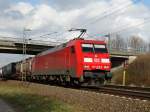 DB Schenker Rail 152 075-8 am 25.02.15 bei Ladenburg 